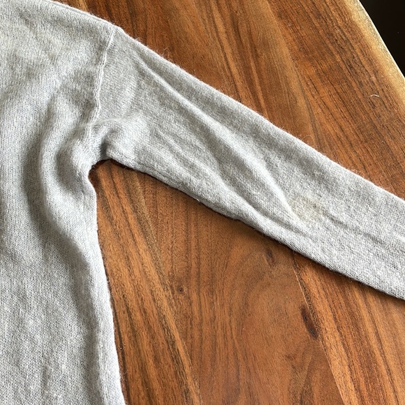 Babaton- Light gray Italian Mohair Sweater - Drop sleeve Long - Size XS - Picture 5 of 9